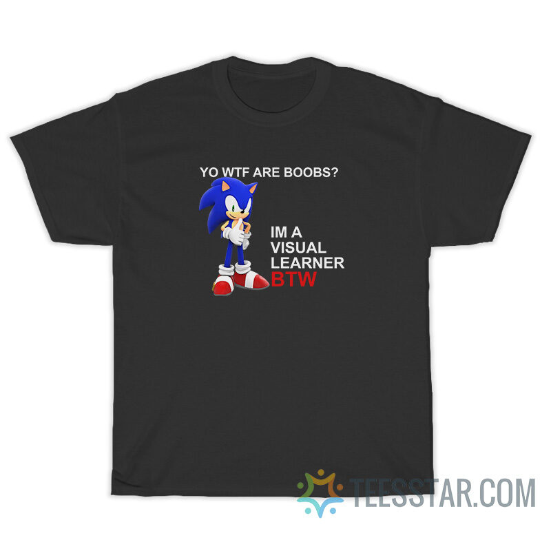 Sonic Yo Wtf Are Boobs Im A Visual Learner Btw T-Shirt