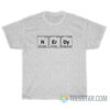 Nerdy Periodic Table T-Shirt For Unisex