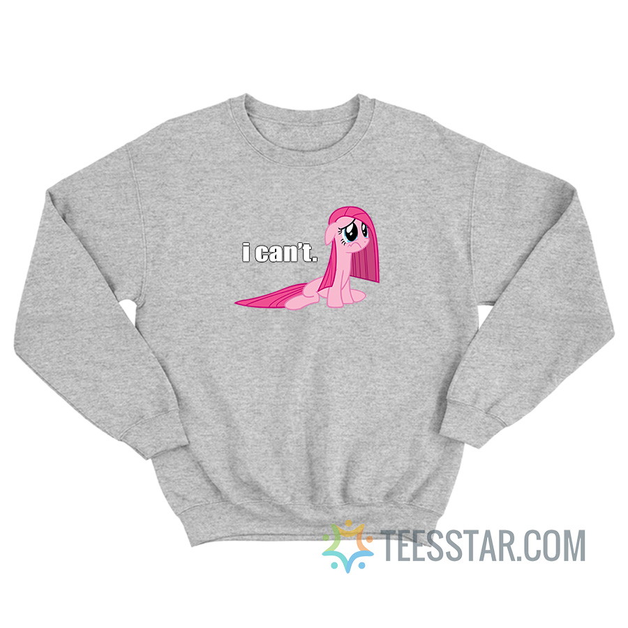 Pinkamena I Can't Sweatshirt For Unisex