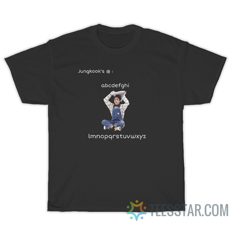JK Jungkook BTS Alphabet A To Z T-Shirt