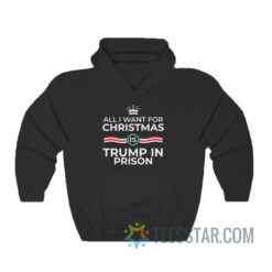All I Want For Christmas Is Trump In Prison Hoodie