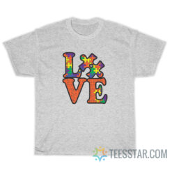 Autism Awareness Love Puzzle T-Shirt