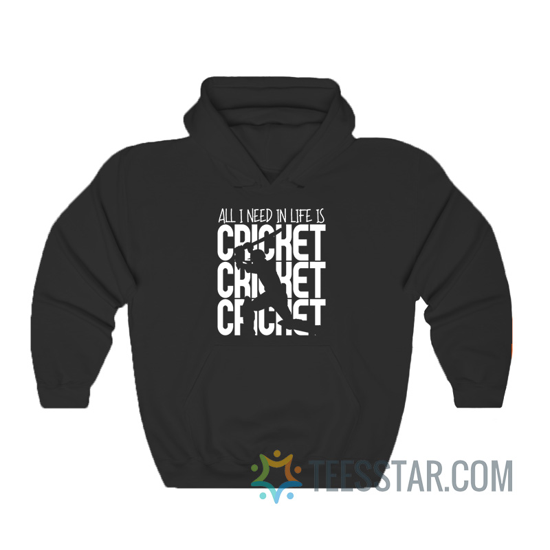All I Need In Life Is Cricket Hoodie