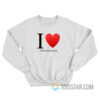 I Love Clinton Cave Music sweatshirt