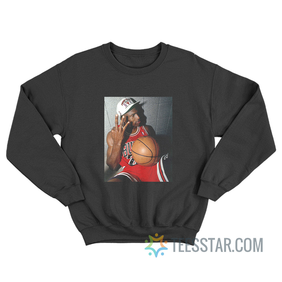 Michael Jordan Three Fingers Sweatshirt