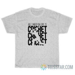 All I Need In Life Is Cricket T-Shirt
