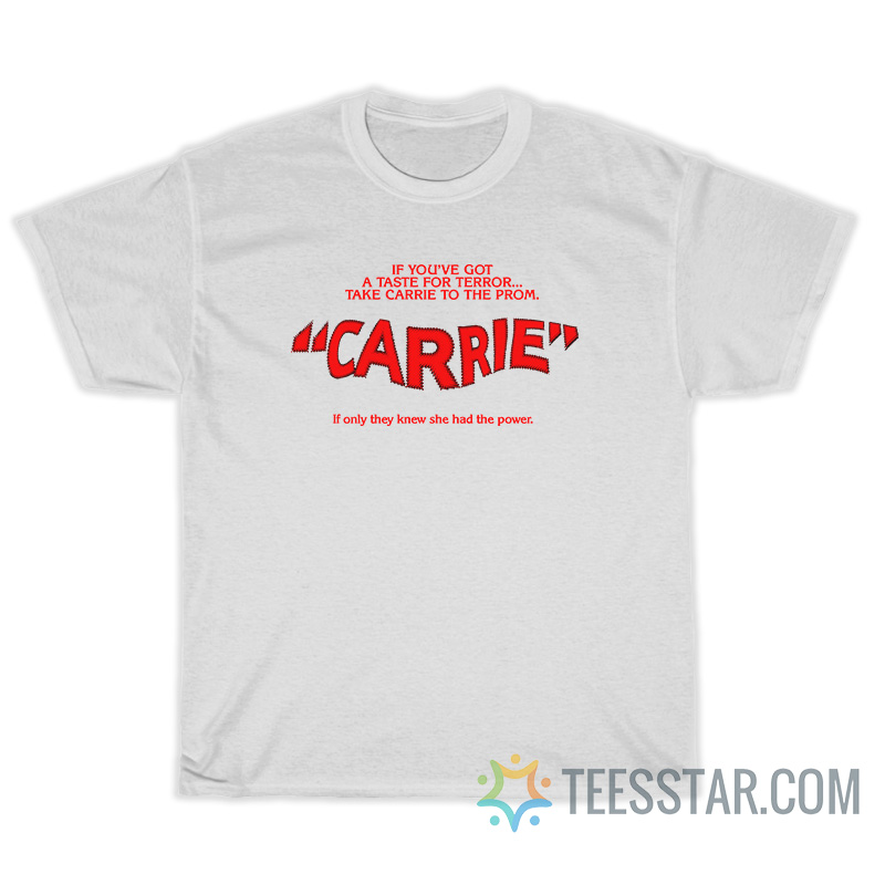 Taste For Terror Carrie T-Shirt For Unisex