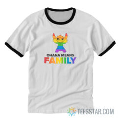 Stitch Ohana Means Family Ringer T-Shirt