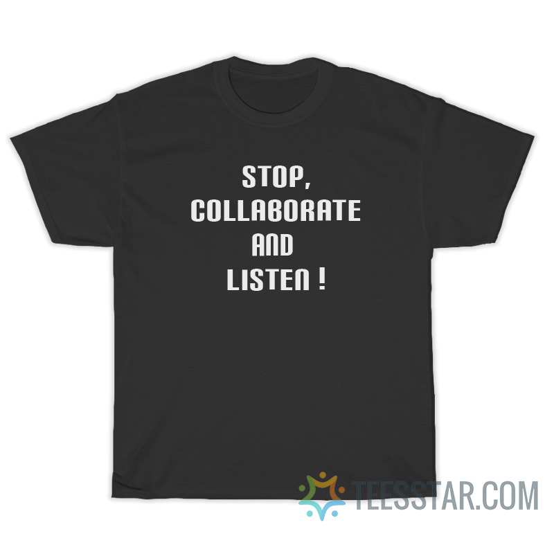 Stop Collaborate and Listen Ice Ice Baby 90's Retro T-Shirt