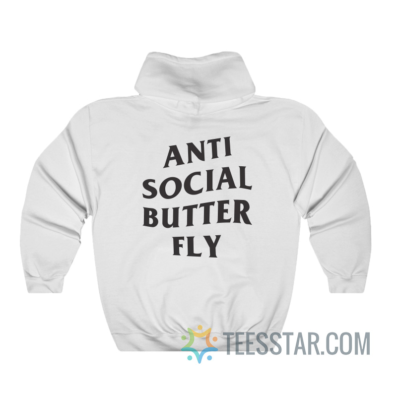 anti social butterfly hoodie