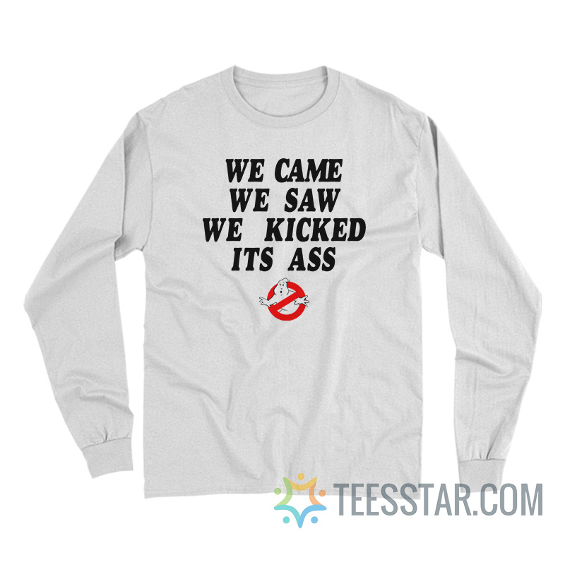 Ghostbusters We Came We Saw Long Sleeve