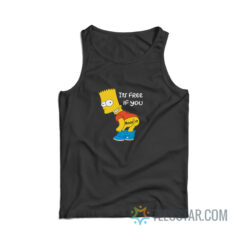 Bart Simpson It's Free If You Boof It Tank Top