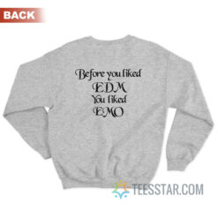 Before You Liked EDM You Liked Emo Coachella Sweatshirt