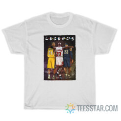 Kobe Bryant Michael Jordan LeBron James Legends Friends Signatures T-Shirt