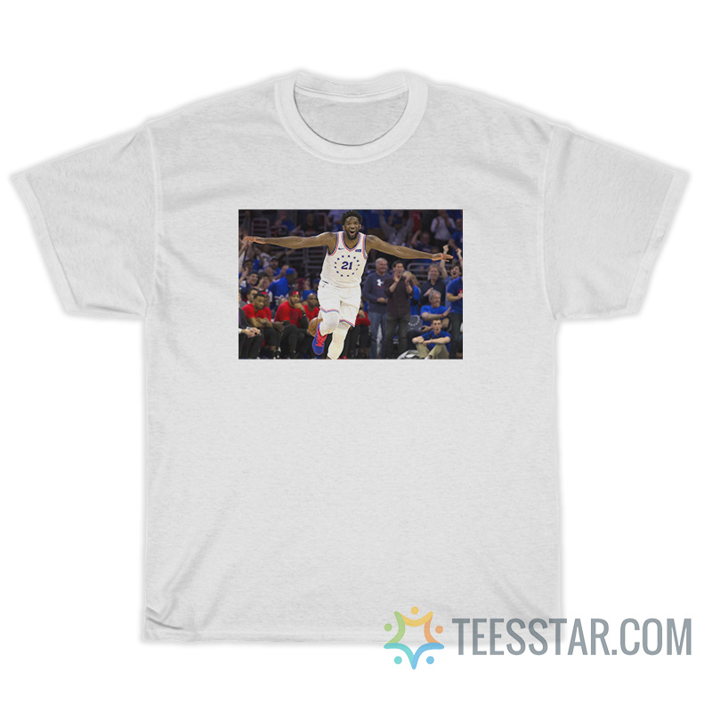 Joel Embiid's Airplane Celebration T-Shirt