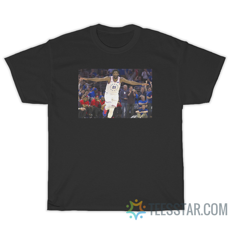 Joel Embiid's Airplane Celebration T-Shirt