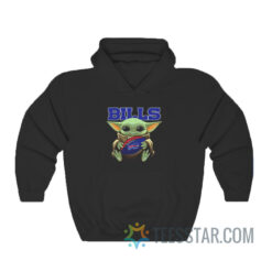 Baby Yoda Bills Mafia Football Hoodie