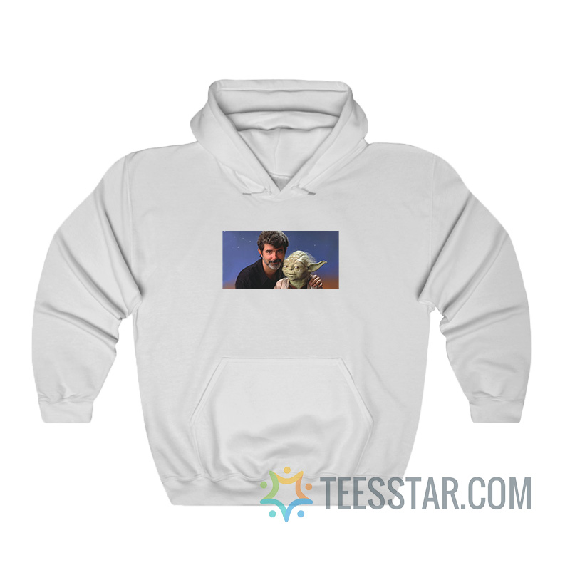 George Lucas With Yoda Hoodie