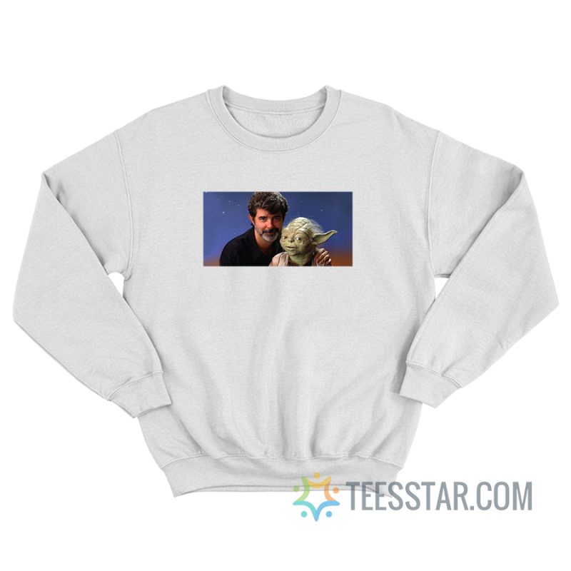 George Lucas With Yoda Sweatshirt