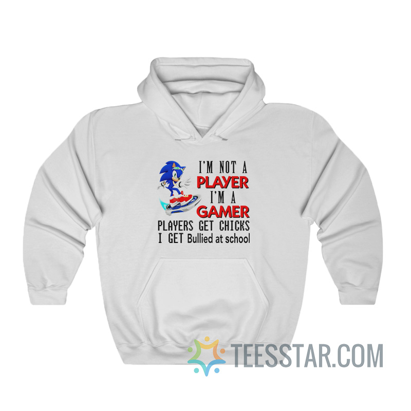 I’m Not Player I’m A Gamer Players Get Chicks I Get Bullied At School Hoodie