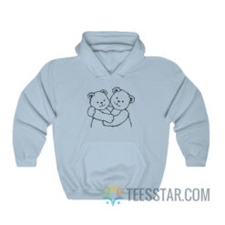 Two Friends Hugging Hoodie