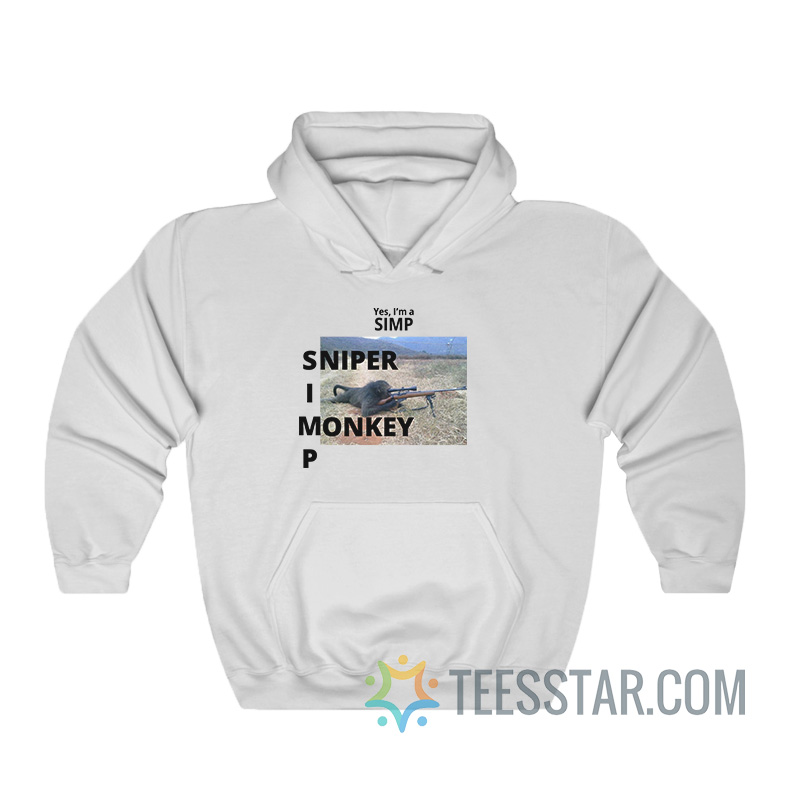 Yes I'm A Simp Sniper Monkey Hoodie