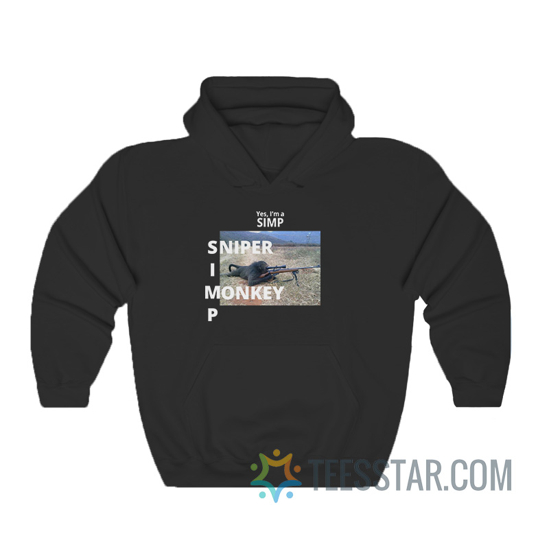 Yes I'm A Simp Sniper Monkey Hoodie
