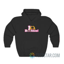 I Love Boobies Emoji Hoodie