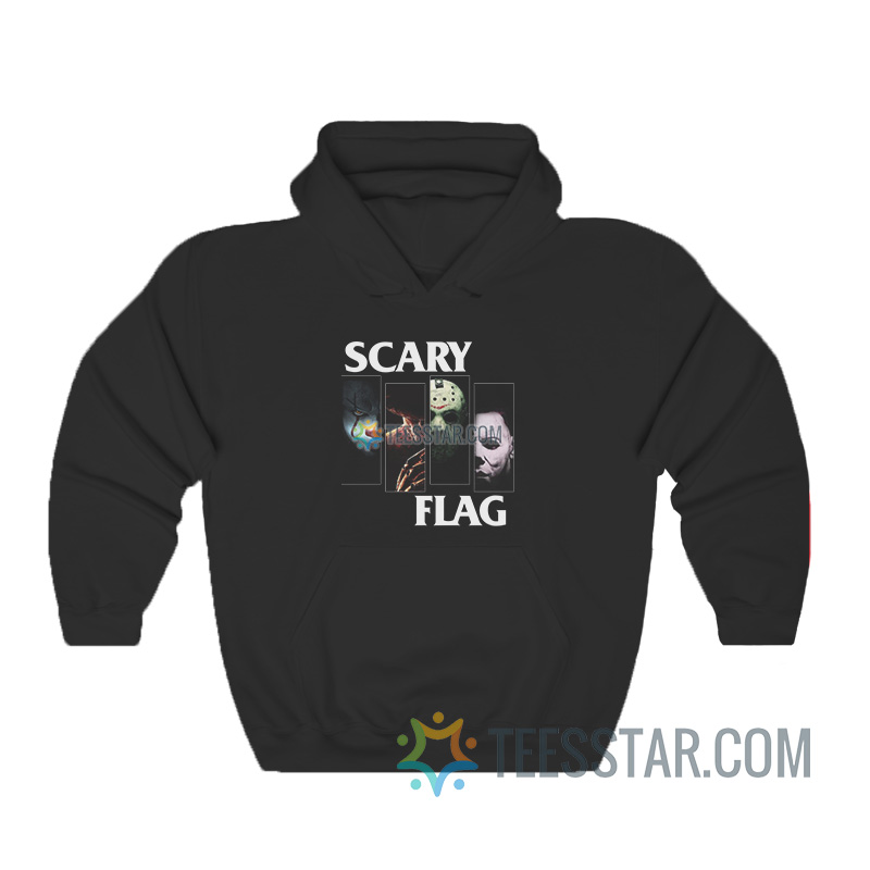 Scary Flag Black Flag Parody Hoodie - Teesstar.com
