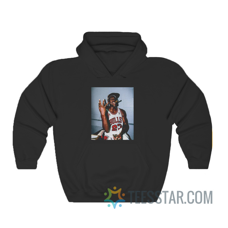 Michael Jordan Champion Cigar Hoodie - Teesstar.com