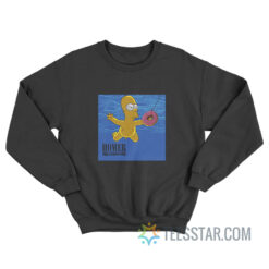 Homer Simpson Parody Nirvana Nevermind Sweatshirt