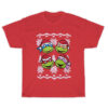 Ninja Turtle Faces Faux Christmas T-Shirt
