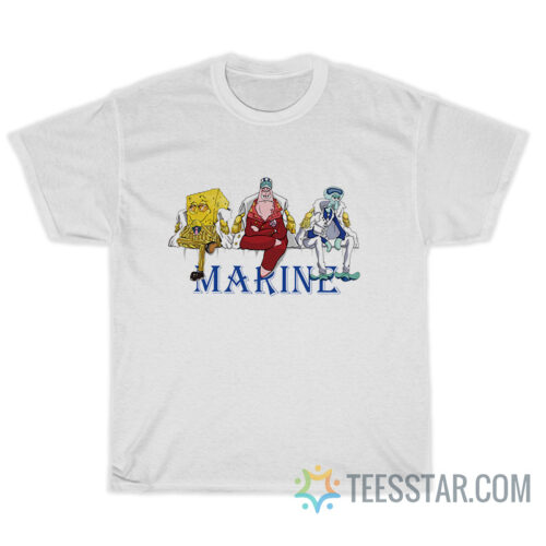 One Piece Admirals SpongeBob Version TShirt