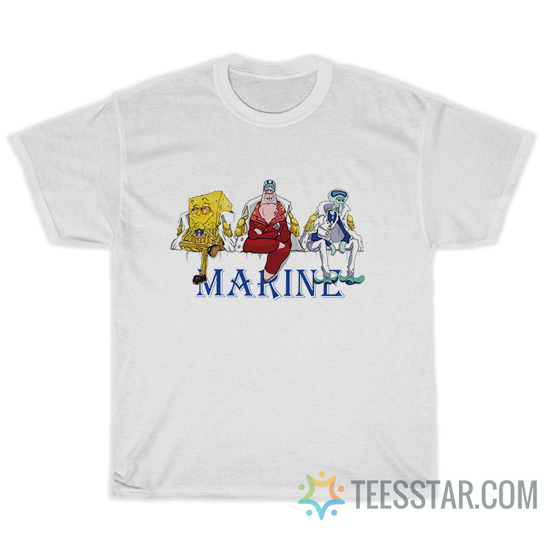 One Piece Admirals SpongeBob Version T-Shirt