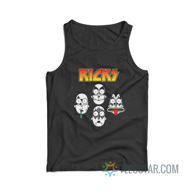 Rick And Morty Parody Kiss Tank Top