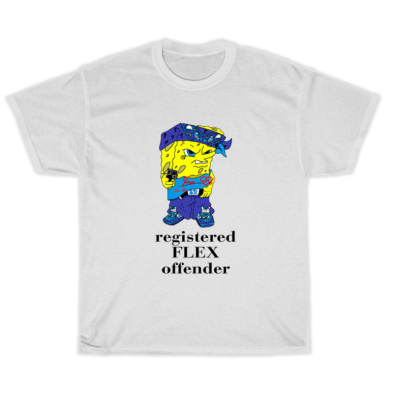 Spongebob Registered Flex Offender T-Shirt - Teesstar.com