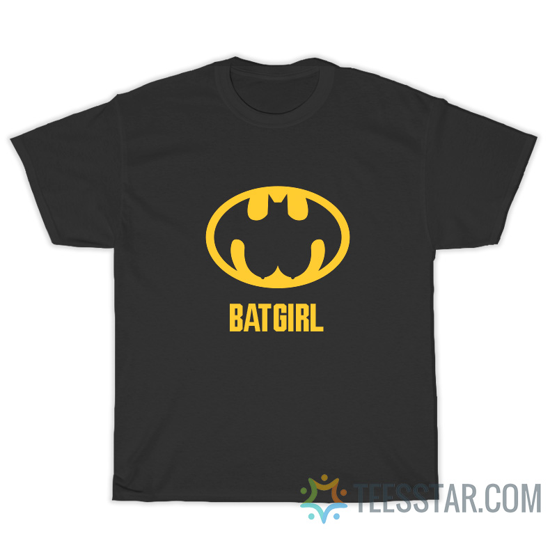 Batgirl Batman Boob Logo T-Shirt