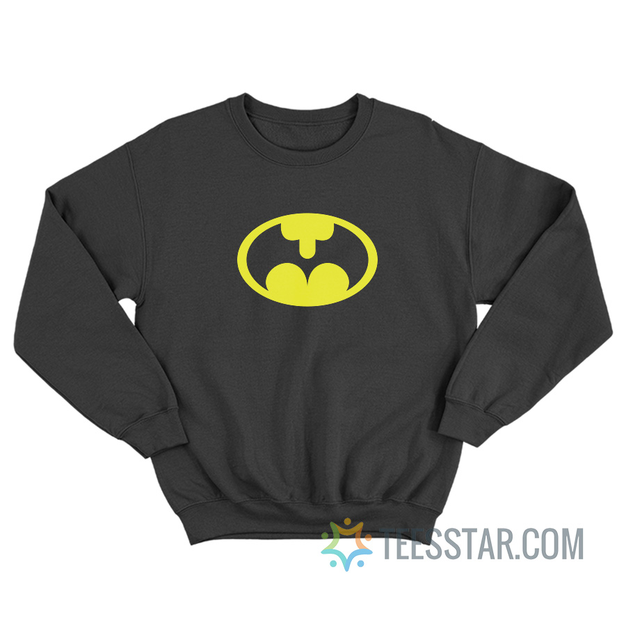 Batman Logo Parody Dick And Butt Sweatshirt