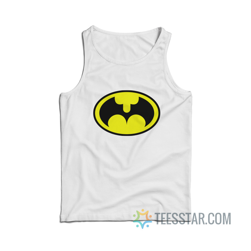Batman Logo Parody Dick And Butt Tank Top