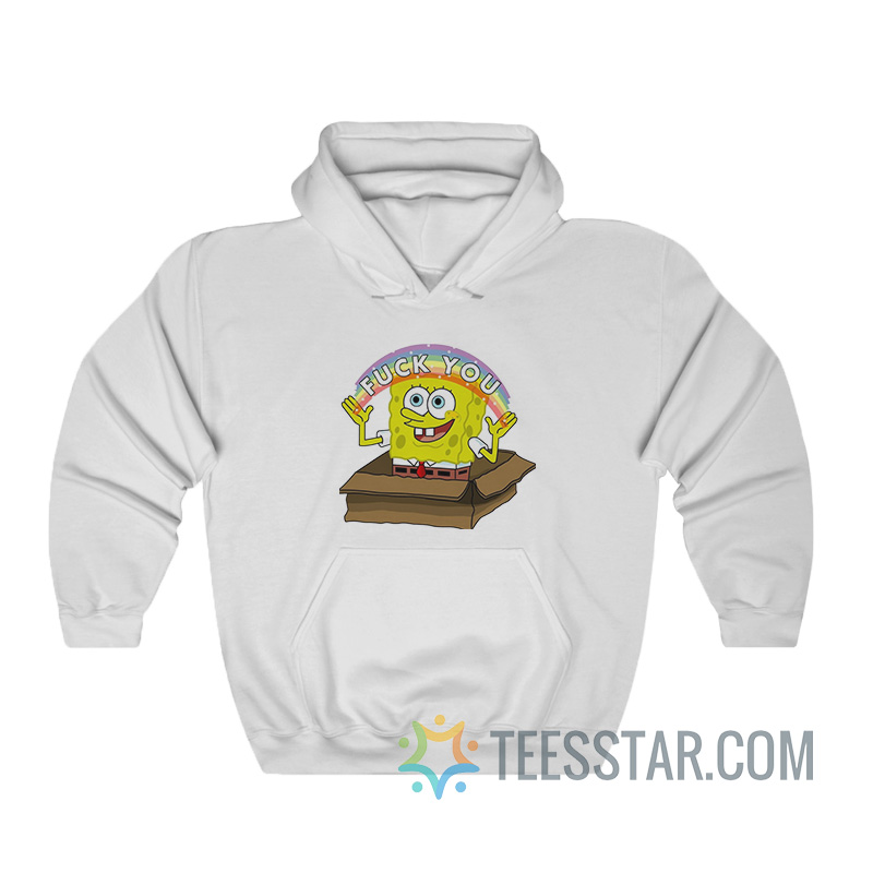 Spongebob Rainbow Fuck You Hoodie