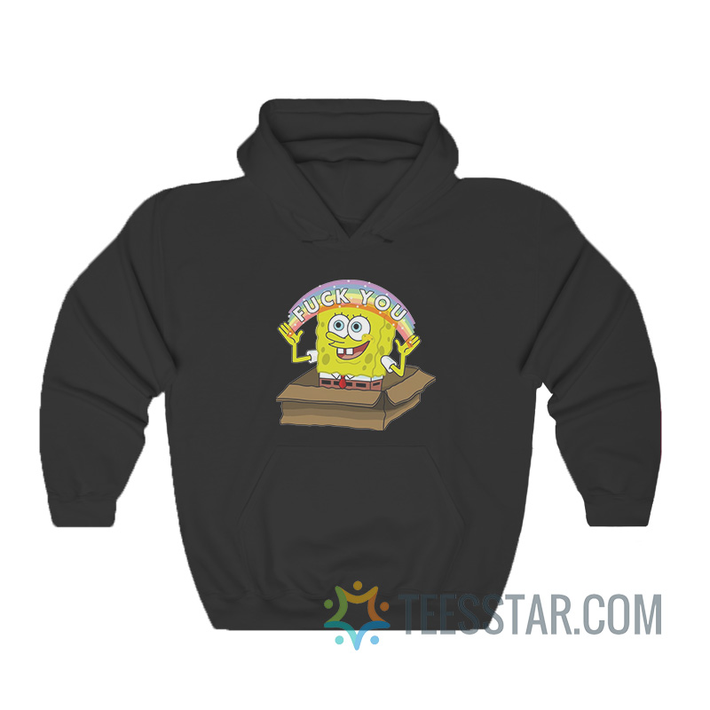 Spongebob Rainbow Fuck You Hoodie