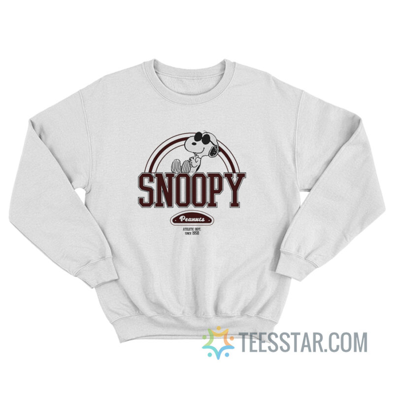 Vintage Snoopy Peanuts Athletic Dept Since 1950 Sweatshirt