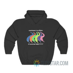 Consciousness Is An Illusion It's Worm Time Babey Hoodie
