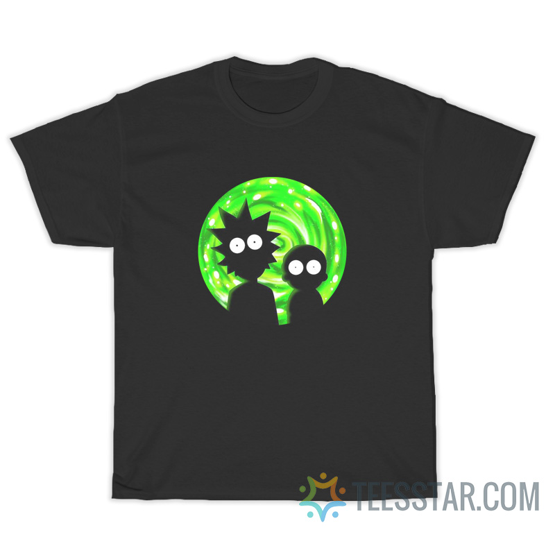 Rick And Morty Portal Silhouette T-Shirt