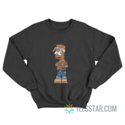 2Bart Tupac Shakur The Simpson Sweatshirt