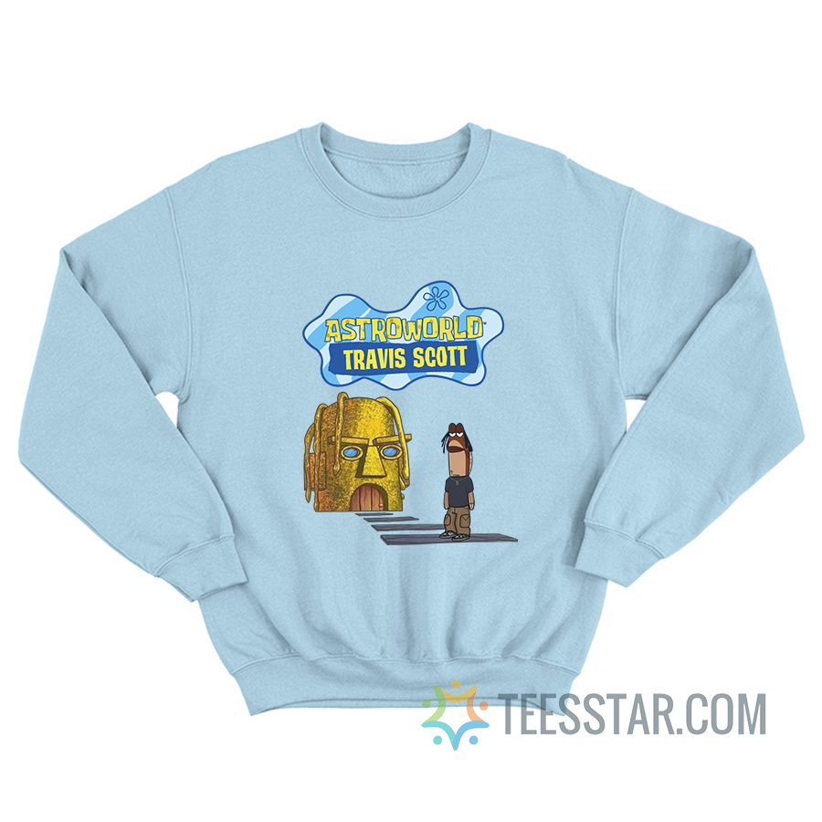 Spongebob X Astroworld Travis Scott Sweatshirt