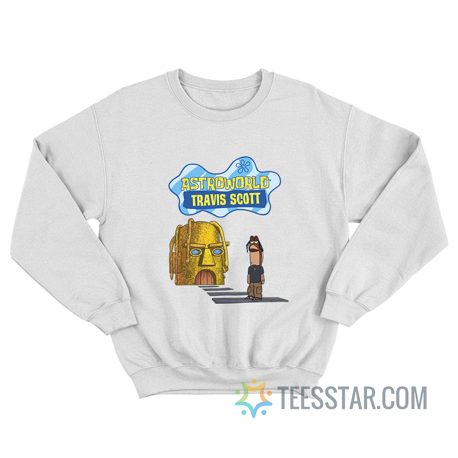 Spongebob X Astroworld Travis Scott Sweatshirt