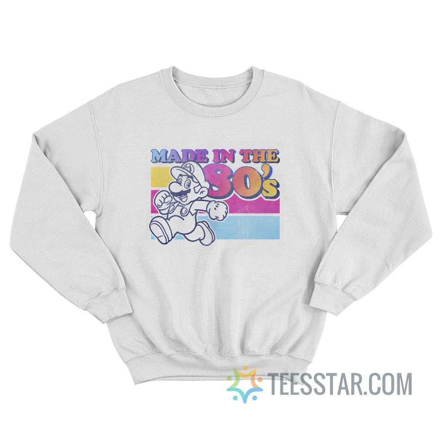Super Mario Made In The 80s Sweatshirt