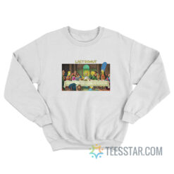 Last Donut Simpsons The Last Supper Parody Sweatshirt