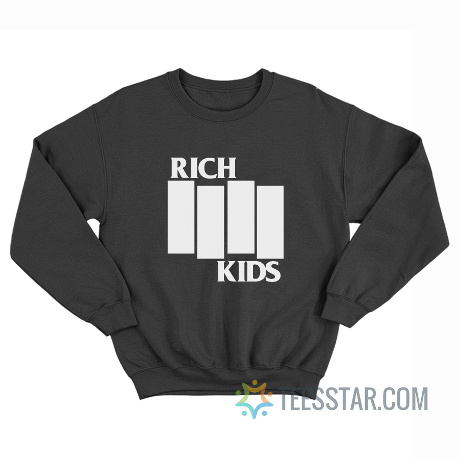 Rich Kids Black Flag Parody Sweatshirt